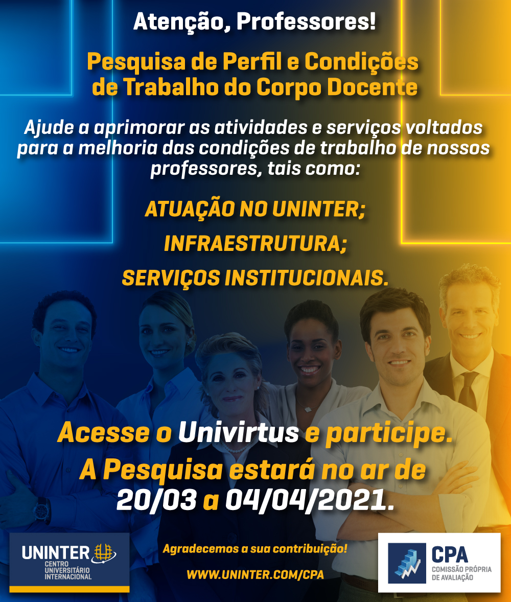 A CPA tem uma palavra para você! #avidanaopara #somostodosuninter, By  Central de Notícias Uninter